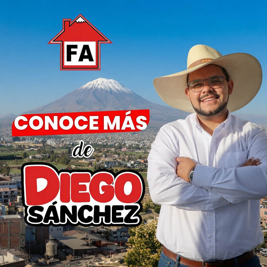 Diego Sánchez en campaña en La Casita FA