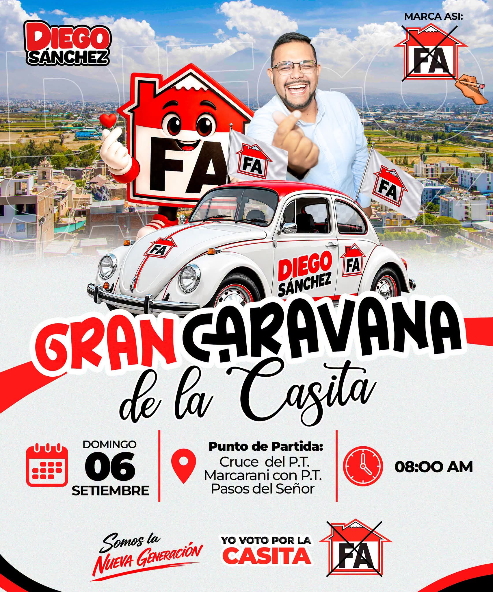 Ya está Cerca Nuestro día central, donde saldremos a las calles de sachaca con bombos y caravana.